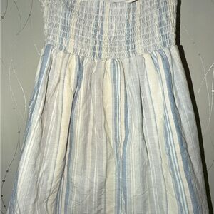 Striped Blue and White Dress